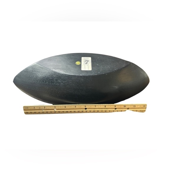 Wooden Red, Yellow, & Black Boat Shaped Serving Dish (Used - Great Condition) ✨ - Picture 6 of 6
